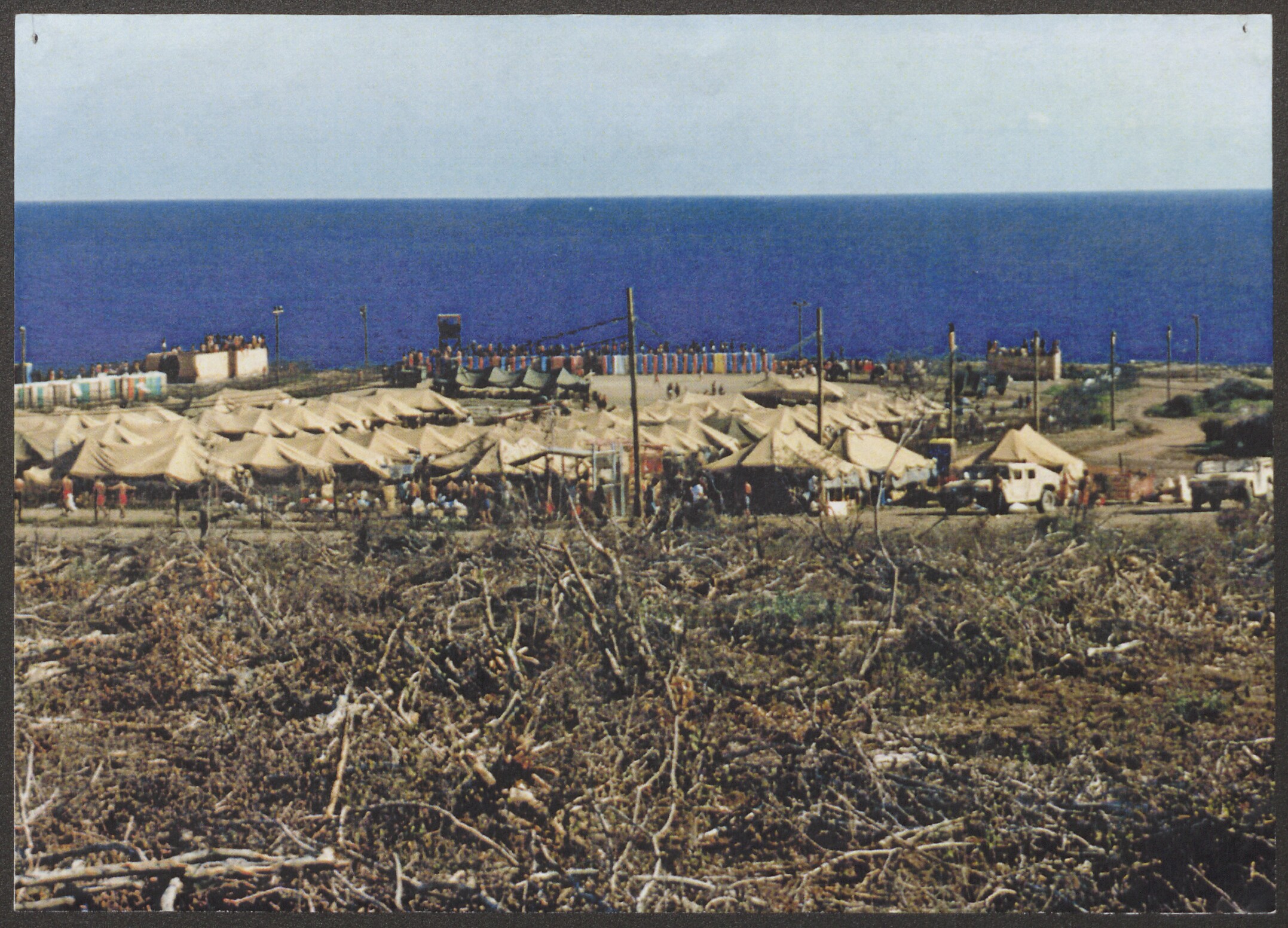 An overview of a Cuban camp in Guantánamo, 1994