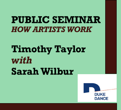 Public Seminar How Artists Work Timothy Taylor with Sarah Wilbur